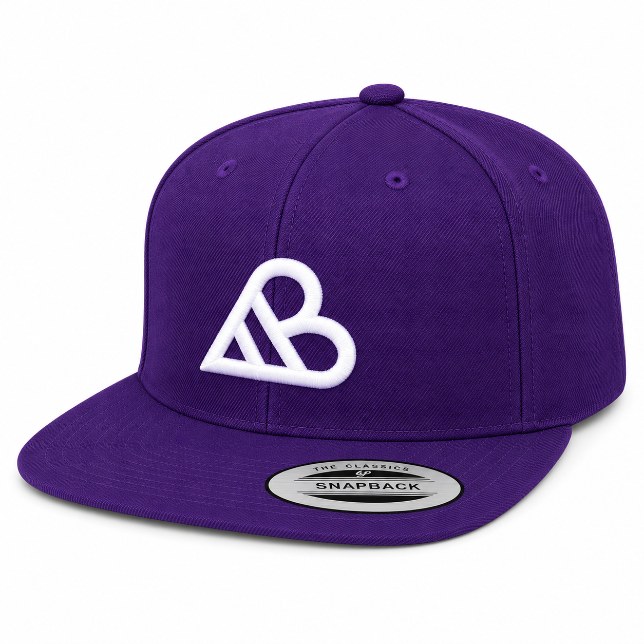 AB Logo Premium Snapback Hat - Purple