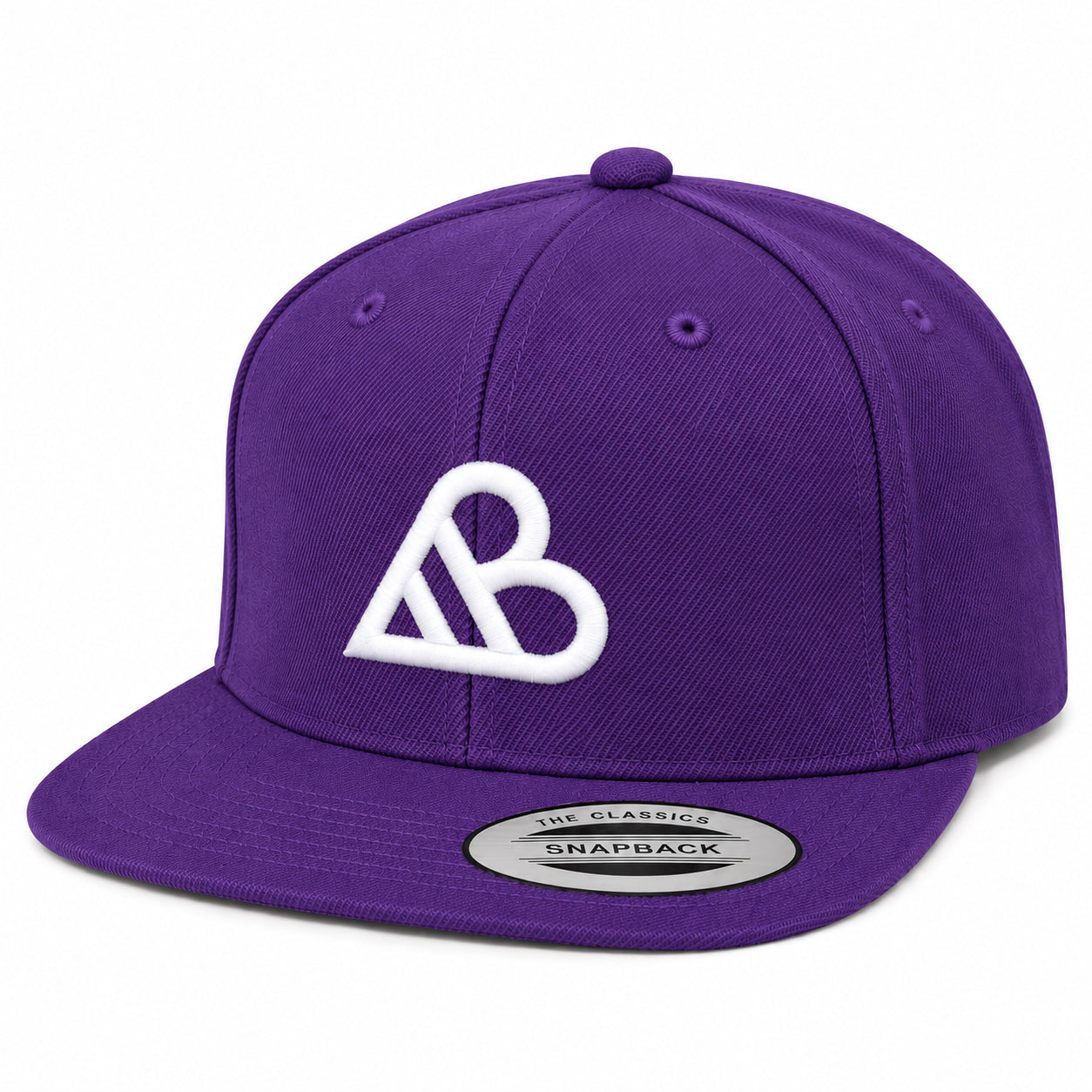 AB Logo Premium Snapback Hat - Purple